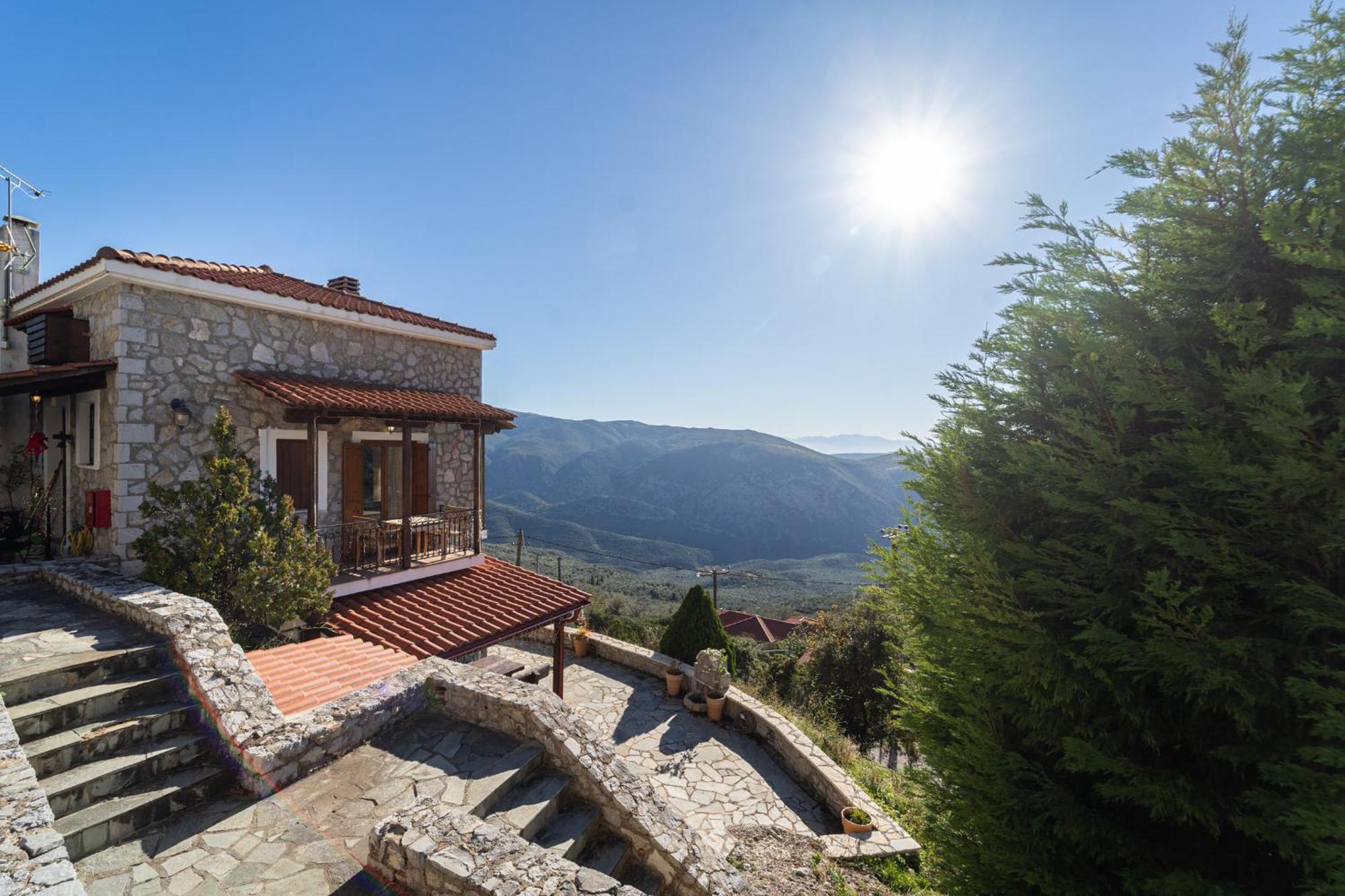 Rock Dandy Deluxe Chalet In Arachova - Delphi, Sauna, Prv Parking, Amazing View Exterior foto